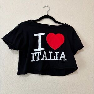 I Love Italia Crop Top